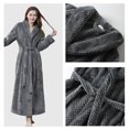 thumbnail image 4 of Seductiva Clearance Items Women Robes Womens Soft Plush Bathrobe Fluffy Cute Long Coat Nightgown Nightdress Shower Spa House Long Robe for Women, 4 of 5
