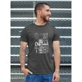 thumbnail image 2 of Trendy  Objects Rave Style T-Shirt Men -Image by Shutterstock, Male 4X-Large, 2 of 4