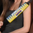thumbnail image 4 of Chririnla Car Seat Belt Covers Skin-Friendly Polyester Fabric, Compatible with, Suitable for Sedan, Colombia Flag Theme, 4 of 8