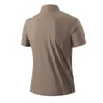 thumbnail image 6 of SAWOBUUN Mens Short Sleeve 1/4 Zip Shirt Quick Dry Breathable Stand Collar Top Lightweight Athletic Work T-Shirt, 6 of 6