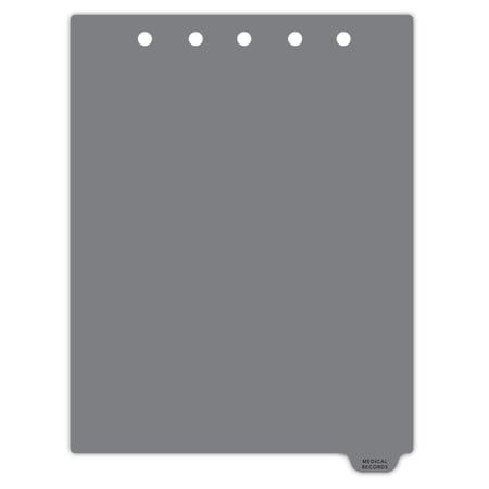 Carstens - Heavy Duty Medical Records Plastic Ring Binder Dividers, Bottom Tab, 1/9 Cut, Tab 9 Position, US Letter, Pack of 10, (8221-07) - Ideal Medical Chart Dividers for 3 Ring Binders