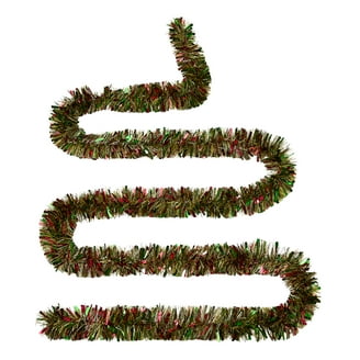 Wide Needle Cracked Ice Rose with Narrow Silver Lame Tinsel