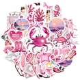thumbnail image 2 of 35pcs Pink Stationery Stickers Funny Animal Stickers Waterproof Graffiti for Luggage Laptop Guitar, 2 of 9