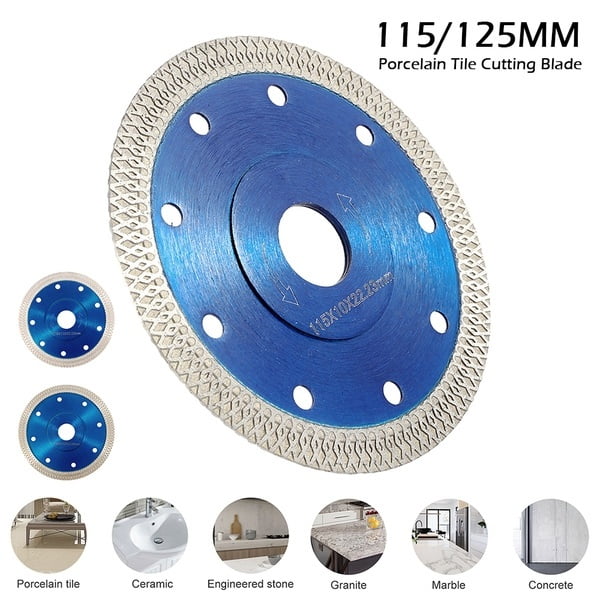 115/125MM Porcelain Tile Turbo Thin Diamond Dry Cutting Blade Grinder