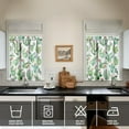 thumbnail image 4 of Spring Cactus Plant Curtains for Kitchen Window, 3PCS 27.5x36in Polyester Valance and Tier Set, Great for Boho or Farmhouse Decor, 4 of 6