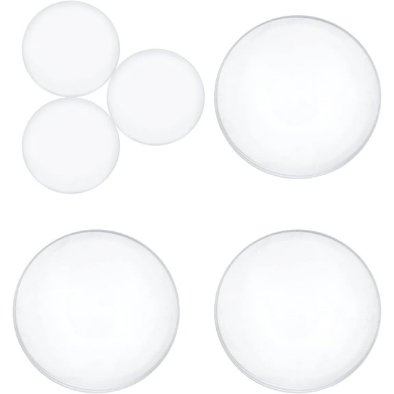 6pcs Door Stoppers Wall Protector 1.6” 3” in Diameter Transparent Round Silicone Wall Shield Soft Rubber Wall Protector Round Wall Shield Cushion for Door Handle