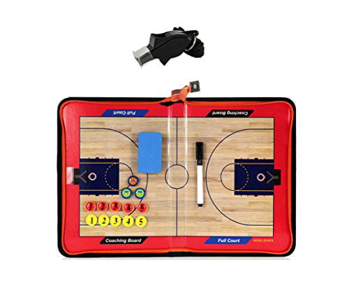 Wrzbest Basketball Tactic Board Coach's Coaching Strategy Clipboard Foldable Dry
