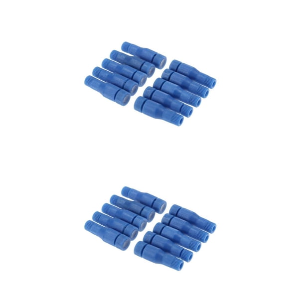 Riwesomey 10 piezas coche 20-22 Awg Terminal conector reemplazo vehículo portátil rápido cables conectores sujetador cables eléctricos Azul 2piezas