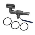 thumbnail image 2 of Grifo de Tambor con Manual de material acero Inoxidable 304, Se la la adaptaciónción a Aberturas de Tambor de 2 Pulgadas, Salida de 20 Mm kusrkot Accesorio para bidón de aceite, 2 of 8