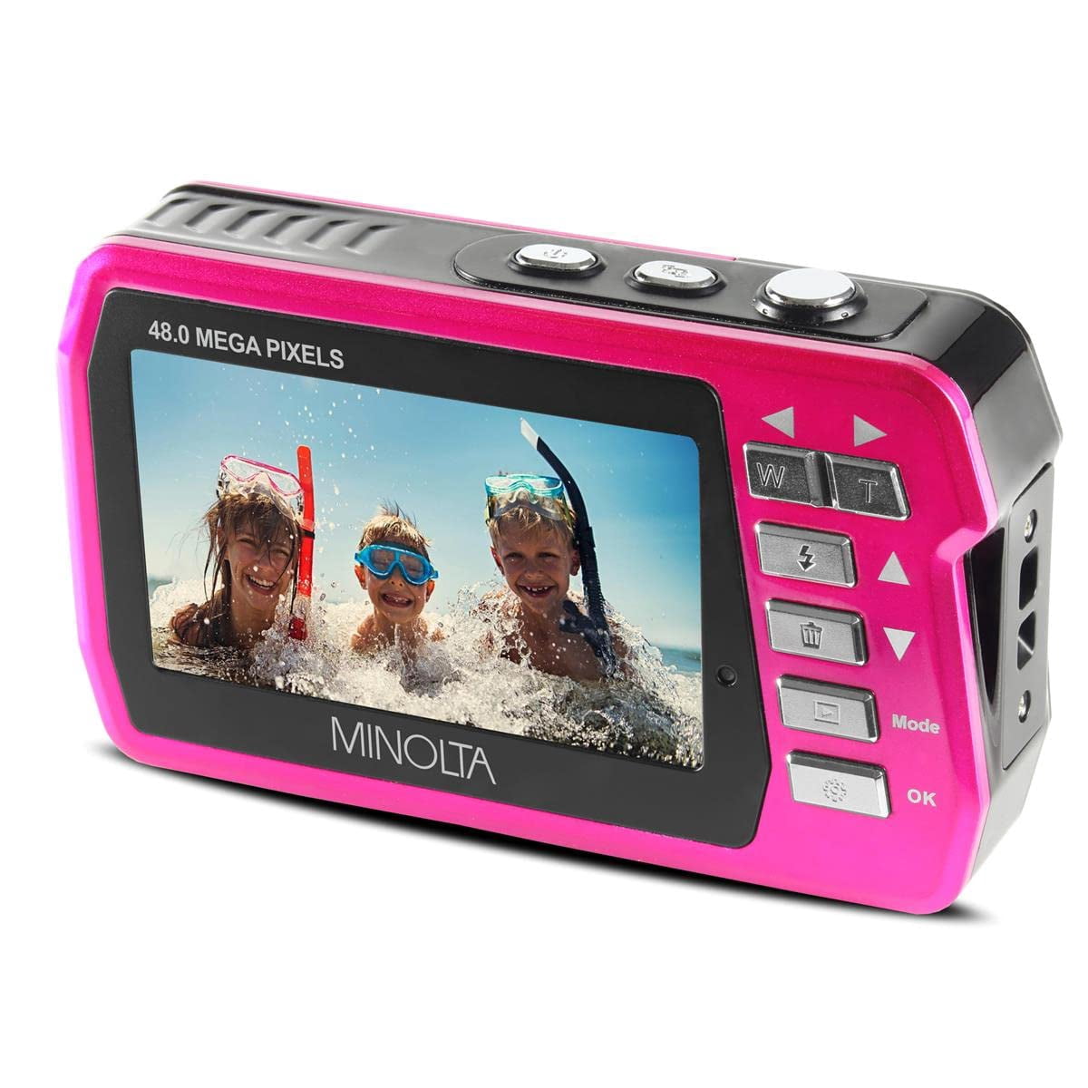 Minolta 48 MP Dual Screen Waterproof Digital Camera MN40WP