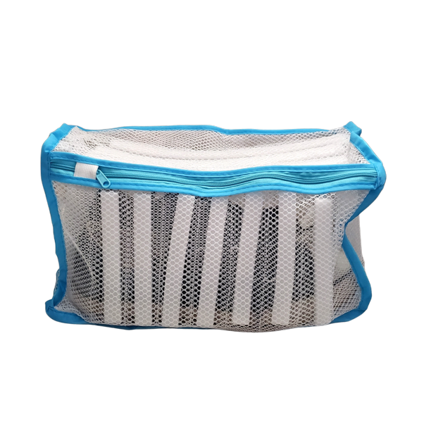 The Sneaker Laundry Bag Footwear White Mesh Washing Bag for Gentle