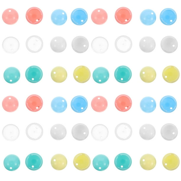 FELTECHELECTR 30 cápsulas para máquina expendedora de chicles: cápsulas de 15 mm, bolas transparentes vacías, juguetes, pequeños contenedores para chicles, como recuerdo de fiesta con premio sorpresa.