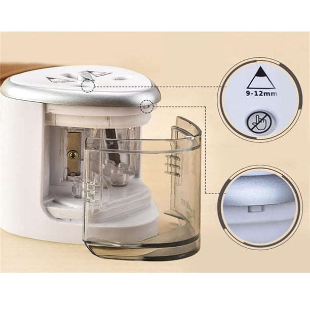 Sacapuntas de lápiz eléctrico sacapuntas automáticas para lápices de 6-8MM -12 diámetro con operadas Salón Escolar, / Yotijar sacapuntas