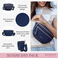 thumbnail image 3 of Kedzie Women's Day Pack Neoprene Crossbody Bag with Adjustable Strap, Navy, 3 of 7
