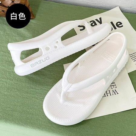 

CoCopeaunt Summer Women Slippers Flip-flops Female Couple Home Wear Flip-flops Non-slip Indoor Soles Beach Leisure Home Slippers Sandals