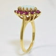 thumbnail image 4 of Anniversary Ring 2Ct Marquise Cut Lab-Created Fire Opal 14K Yellow Gold Plated, 4 of 4