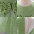thumbnail image 4 of KONDYS Girls Elegant Dresses Sleeveless Bowknot Mesh Festival Christening Casual Beach Sundress for 3-6M, 4 of 4