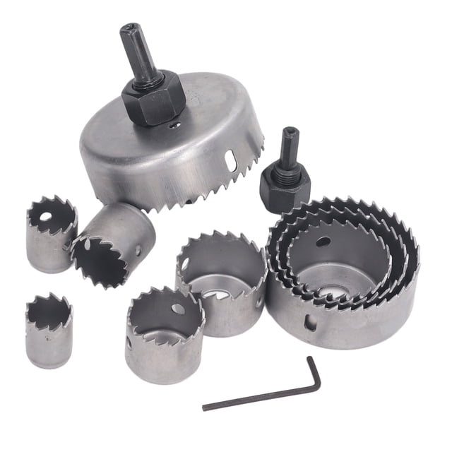 Kit De Sierra Perforadora, Apertura Precisa, 12 Piezas, Cortador De Agujeros Resistente, Eliminación Suave De Virutas, Pequeña Vibración Con Estuche De Transporte Para