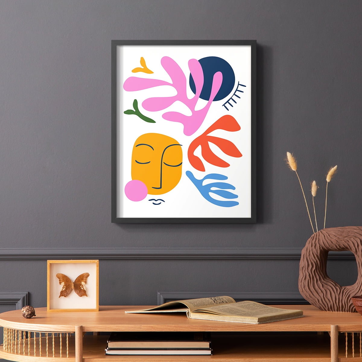 Matisse CDXL in Black Solid Wood Framed Print No Nail Hanging