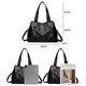 thumbnail image 2 of Bolso de mano de cuero suave genuino para mujer, bolso de hombro Vintage, bolso de diseñador de lujo, monedero de gran capacidad, Sac A Main, 2 of 6