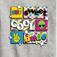 thumbnail image 3 of Instant Message - Throwback Pattern Grid - Toddler & Youth Crewneck Fleece Sweatshirt, 3 of 6