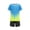 Blue, variant on Girls White Gradient Sports Jersey Set 2-Piece Breathable Quick Dry Youth Activewear Nylon Spandex Summer,Size 2 T