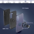 thumbnail image 6 of Galaxy S22 Case, Samsung Galaxy S22 Case with HD Screen Protector, [Military Grade] Shockproof Protection Case with 360° Magnetic Ring Holder Kickstand Phone Case for Samsung S22, Blue, 6 of 16