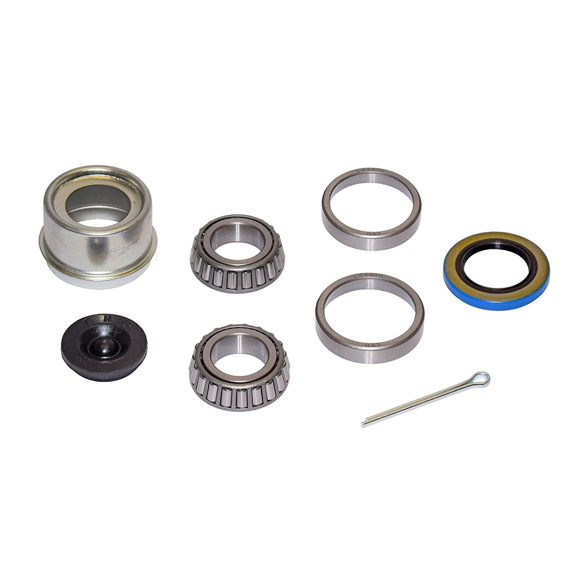Trailer Bearing Repair Kit for 1 Inch Straight Spindle Includes EZ