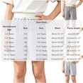 thumbnail image 3 of Amidoa Girls Shorts Elastic Waist Casual Summer Soft Shorts for Kids Gray Size 6, 3 of 6
