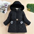 thumbnail image 2 of 5-16Y Girls Winter Warm Jacket Long Puffer Jackets Coat Kids Teens Water Resistant Parka Thicken Warm Coats Outerwear with Hood, 2 of 7