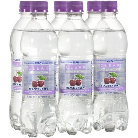 Clear American Black Cherry 16.9oz/6pack