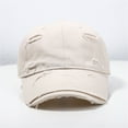 thumbnail image 6 of SikaFu Baseball Hat Female New Spring And Summer Wild Soft Top Hip Hip Hip Hip -Hop Hats Outdoor Student Retro Personality Broken Hole Shading Cap, 6 of 9