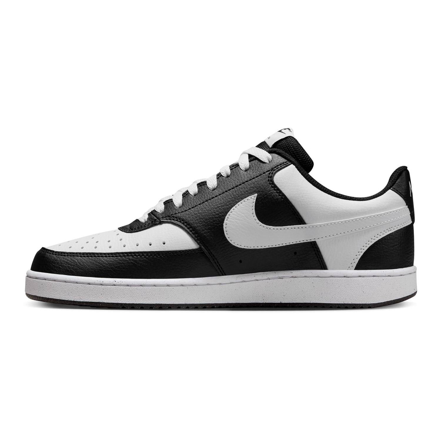 Men's Nike Court Vision Low Sneakers Color: Black White Size: 9