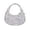 White, variant on Women Retro Polka Dot Hobo Shoulder Bag, Glossy Leather Mini Crescent Handbag with Detachable Crossbody Strap, Fashion Casual Small Underarm Purse for Daily Shopping Dating Travel
