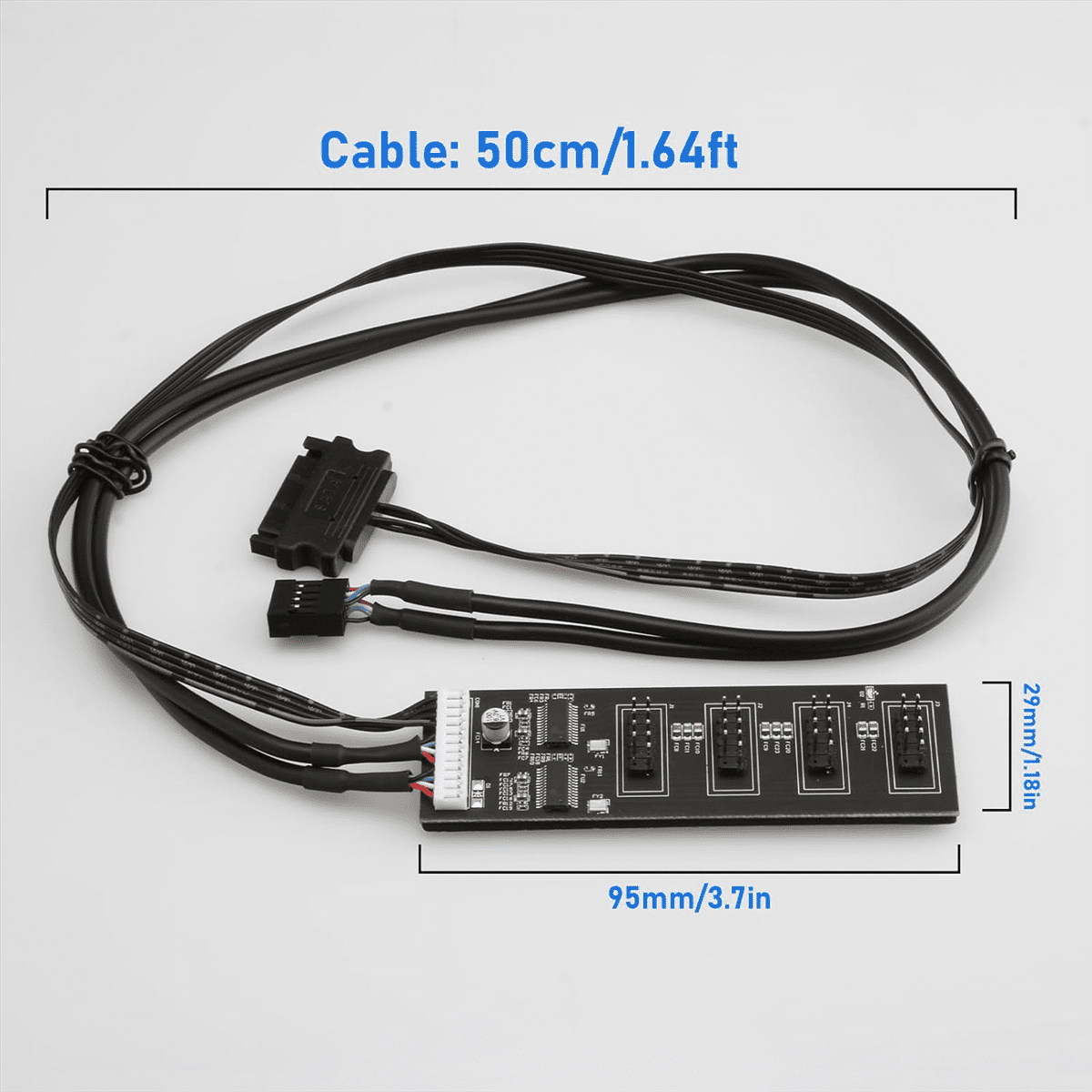 USB 2.0 9-Pin Splitter Kabel – 1 Zu 2, 22 Cm, Für Mainboard, Zur Erweiterung Von USB-Anschlüssen