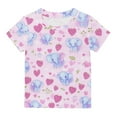thumbnail image 7 of SGFCWSX Girls Short Sleeve T-Shirt, Printed Casual Kids Fashion Top Purple Size 3-4 Years, 7 of 7