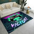 thumbnail image 1 of Gaming Carpet Square Rugs 3D Gamer Area Rug for Boys Room Gamepad Controller Door pad for Bedroom Living Room Floor Mats, Colorful 100*150cm, 1 of 2