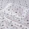 thumbnail image 3 of Intelligent Design Cozy Soft 4-Piece Queen Cotton Flannel Printed Sheet Set, Grey/Pink Cats, 3 of 6