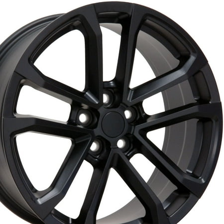 - 20x9.5 Wheel Fits Camaro - ZL1 Style Satin Black Rim, Hollander 5547 - REAR ONLY