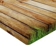 thumbnail image 2 of Ambesonne Rustic Fitted Sheet, Wooden Garden Fence, Twin XL Size, Green Brown, 2 of 3