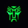 thumbnail image 3 of Chrome Metal Autobots Logo Car Emblem Self-Luminous Badge Premium 3D Sticker Auto (Glossy Black), 3 of 8