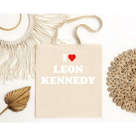 vintage I Heart Leon Kennedy Resident Evil Tote Bag-TH18591