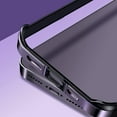 thumbnail image 4 of Compatible with iPhone 14 Pro Max Bumper Case Aluminum Metal Frame Edge Silicone Protective Ultra Thin Slim Lightweight Luxury Protection Shockproof Cover for Women Girls Man-Sliver, 4 of 5