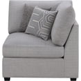 thumbnail image 3 of JERFIT Modern Grey Corner Chair with Reversible Cushions, Upholstered Modular Chaise Lounge for Living Room, 3 of 10