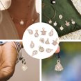 thumbnail image 4 of BRIGHTFUFU 90pcs Cubic Zircon Alloy Charm Pulsera Pendientes Pendientes Haciendo Suministro, 4 of 7