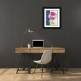 thumbnail image 3 of Wild Apple Portfolio 26x32 Black Ornate Wood Framed with Double Matting Museum Art Print Titled - Antique Floral on White II, 3 of 4