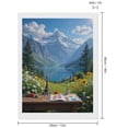 thumbnail image 2 of Diamond Art Kit for Adults, Artistic Mountain Lake Painting Scene Diamond Painting for Adults Beginners, 5D DIY Diamond Art Painting Kits, Colorful Diamond Painting Craft for Home Decor 12x16, 2 of 7