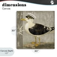 thumbnail image 4 of Stupell Industries Rustic Lodge Little Maritime Seagull Canvas Art, 30 x 30, by Suzanne Nicoll, 4 of 8