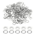 thumbnail image 1 of Uxcell 110 Pcs Ojetes con Arandelas 5/16" Kit de Grommets Blanco, 1 of 7