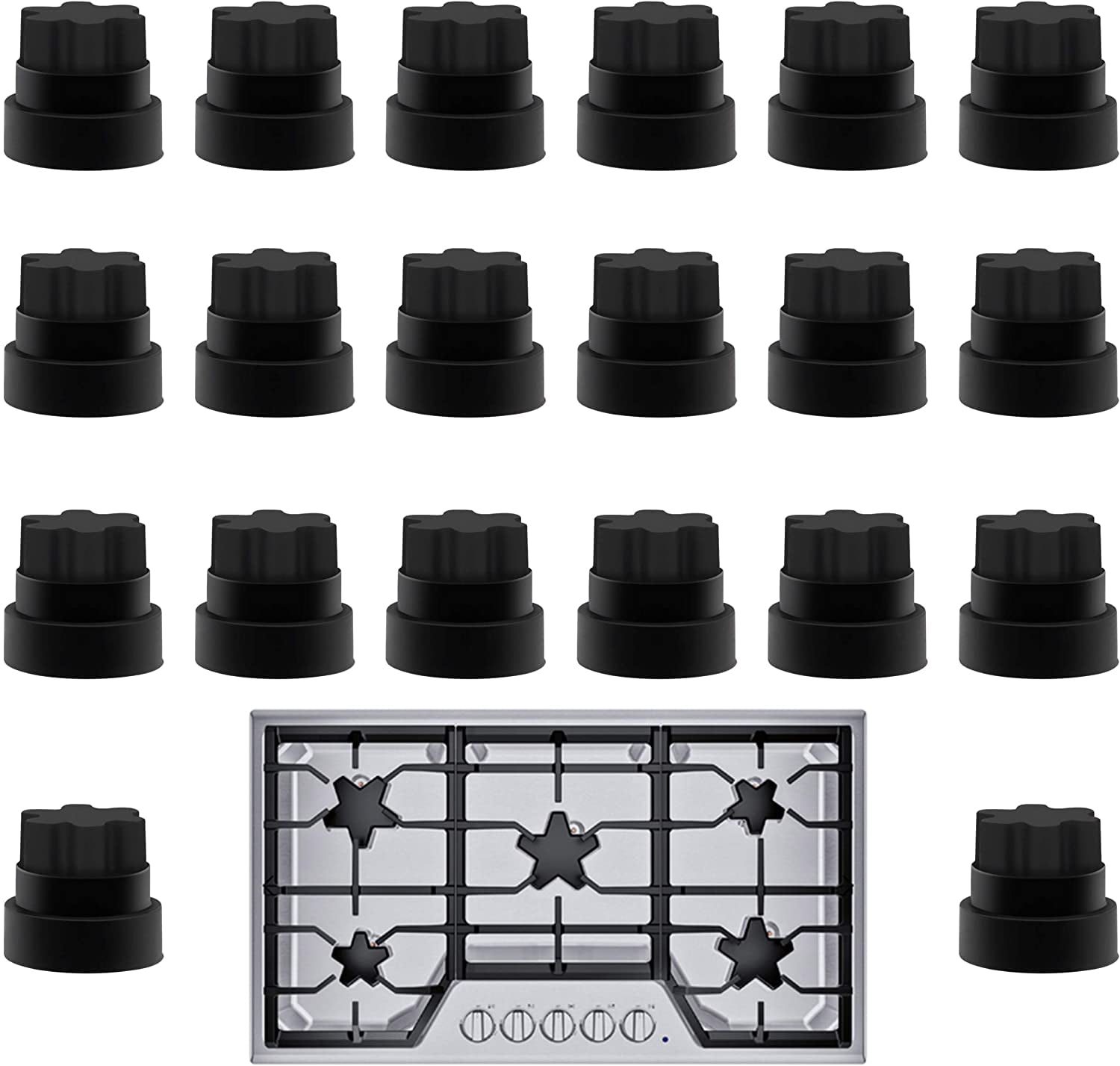 20 Pack Impresa Thermador Grate Feet Part Compatible with Part Number 00618112 1999626, 617174